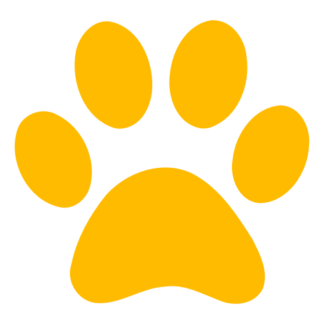 Paw Decal (Yellow)